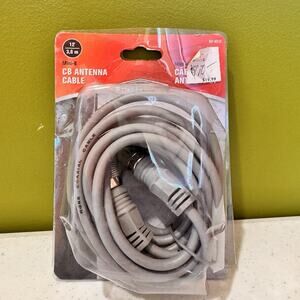 New Roadpro RP-8X12 12' Mini-8 CB Antenna Cable (3.6m) for CB Radio Damaged Box